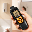VEVOR Carbon Monoxide Detectors, 0-1000PPM Portable CO Detector with Audible & Visual Alarm, Handheld CO Gas Meter Tester with Temp Sensor, LCD Backlit Screen for Industrial/Home (Include 3 x Battery)
