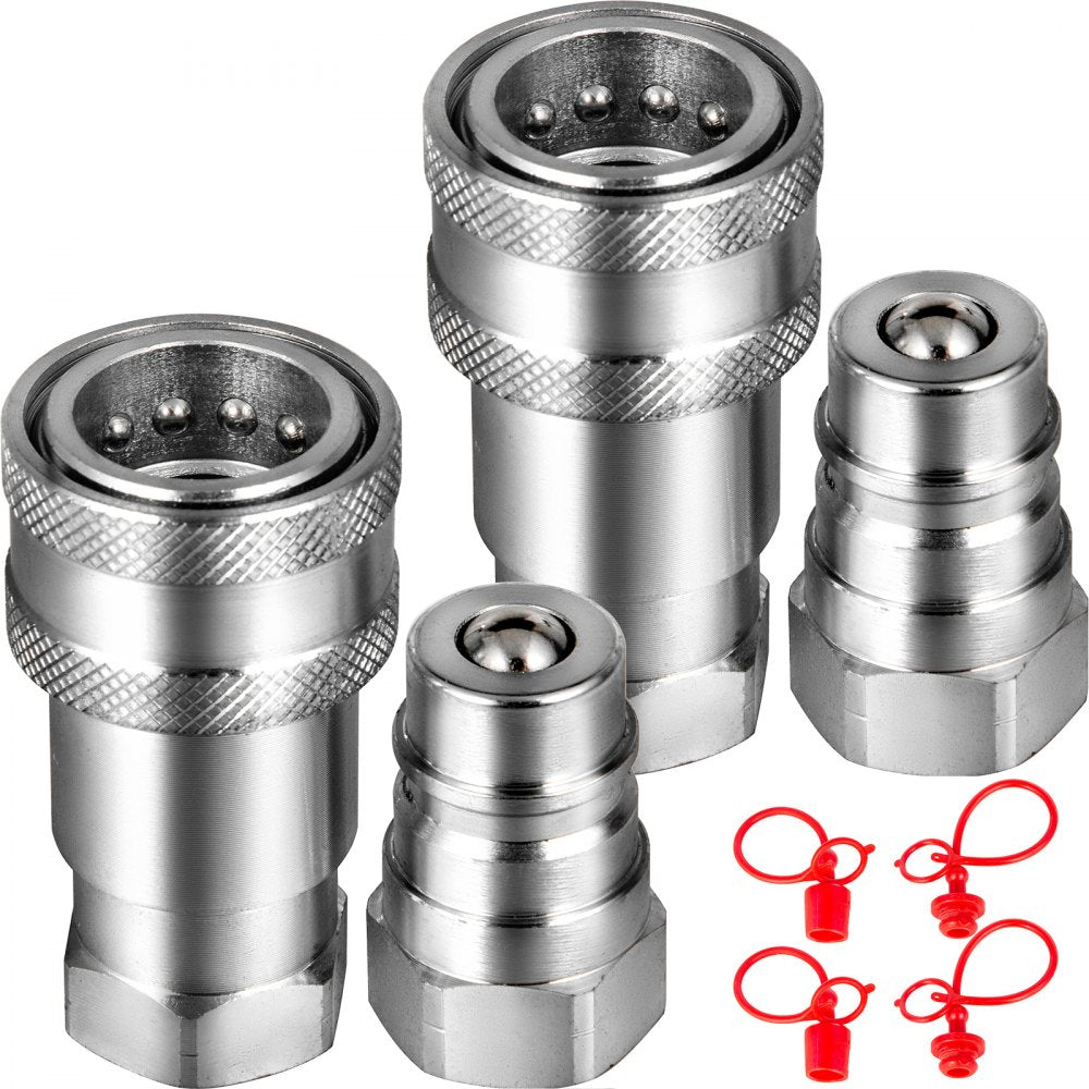 VEVOR Spherical Face Hydraulic Couplers 3/8