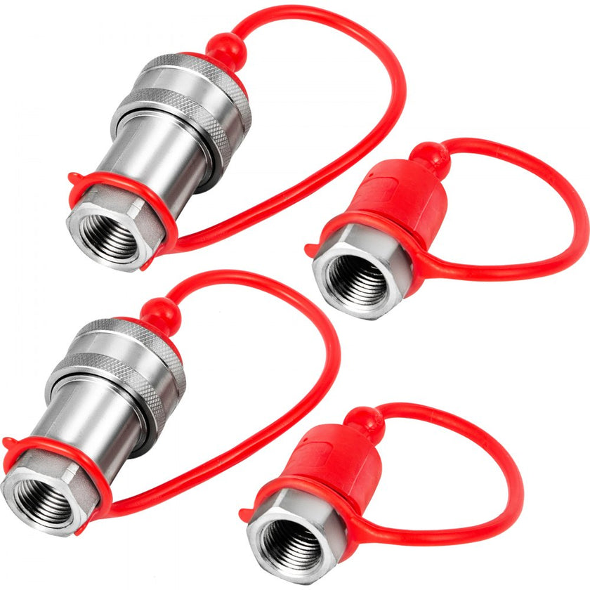 VEVOR Spherical Face Hydraulic Couplers 3/8