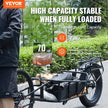 VEVOR Bike Cargo Trailer, 70 lbs Load Capacity, Heavy-Duty Bicycle Wagon Cart, Compact Storage & Quick Release Structure with Universal Hitch, 20