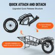 VEVOR Bike Cargo Trailer, 70 lbs Load Capacity, Heavy-Duty Bicycle Wagon Cart, Compact Storage & Quick Release Structure with Universal Hitch, 20