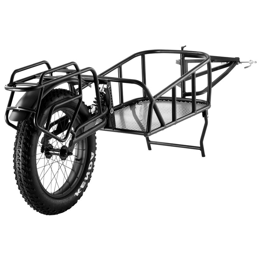 VEVOR Bike Cargo Trailer, 70 lbs Load Capacity, Heavy-Duty Bicycle Wagon Cart, Compact Storage & Quick Release Structure with Universal Hitch, 20