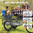 VEVOR Bike Cargo Trailer, 275 lbs Load Capacity, Heavy-Duty Bicycle Wagon Cart, Foldable Compact Storage & Quick Release with Universal Hitch, 20