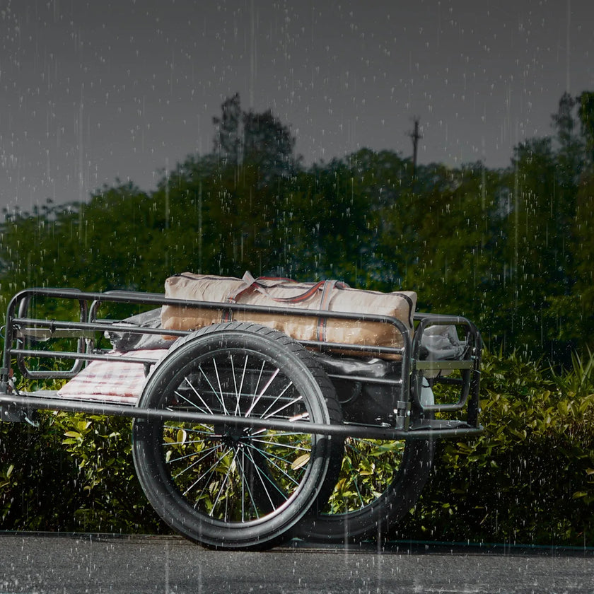 VEVOR Bike Cargo Trailer, 275 lbs Load Capacity, Heavy-Duty Bicycle Wagon Cart, Foldable Compact Storage & Quick Release with Universal Hitch, 20
