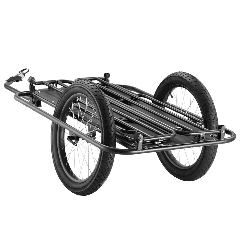VEVOR Bike Cargo Trailer, 275 lbs Load Capacity, Heavy-Duty Bicycle Wagon Cart, Foldable Compact Storage & Quick Release with Universal Hitch, 20