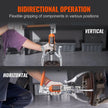 VEVOR Hydraulic Gear Puller, 15 Ton Max Capacity Wheel Bearing Pulling Separator, 2 or 3 Jaws Puller, Vertically and Horizontally, 12