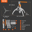 VEVOR Hydraulic Gear Puller, 15 Ton Max Capacity Wheel Bearing Pulling Separator, 2 or 3 Jaws Puller, Vertically and Horizontally, 12