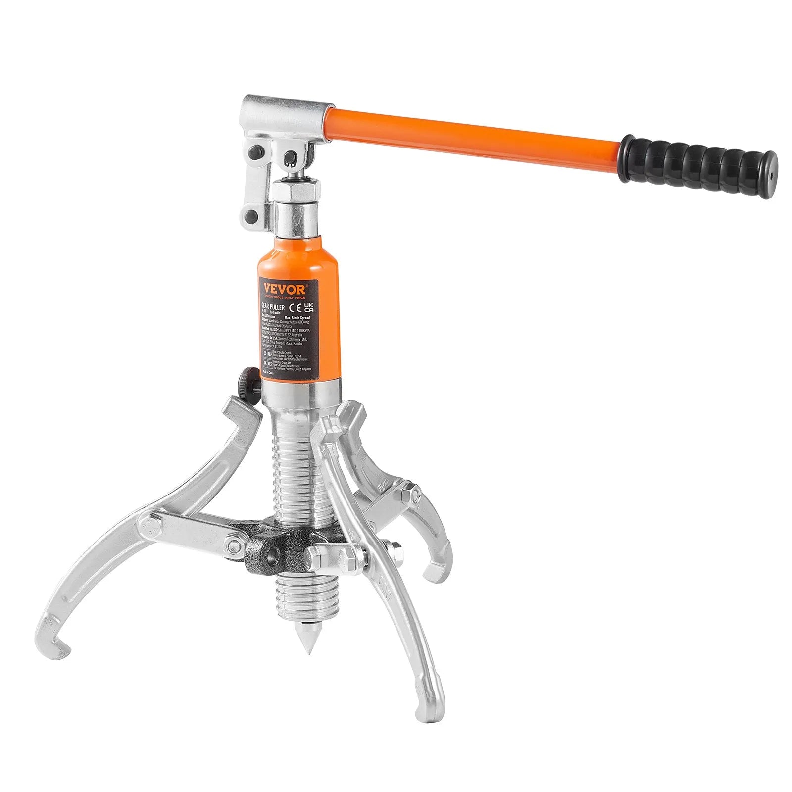 VEVOR Hydraulic Gear Puller, 5 Ton Max Capacity Wheel Bearing Pulling Separator, 2 or 3 Jaws Puller, Vertically and Horizontally, 8