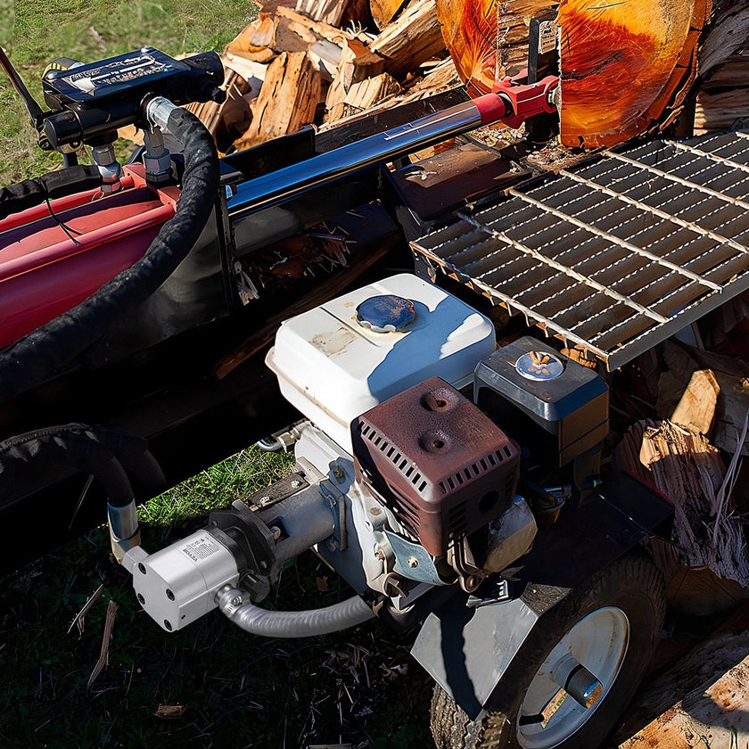 VEVOR Hydraulic Log Splitter Pump, 22GPM, 2 Stage 4000PSI Wood Log Splitter Pump, 1'' Inlet 3/4'' NPT Outlet 3600 RPM Aluminum Hydraulic Gear Pump, for Small Engine Mounting Log Splitters Snowplow