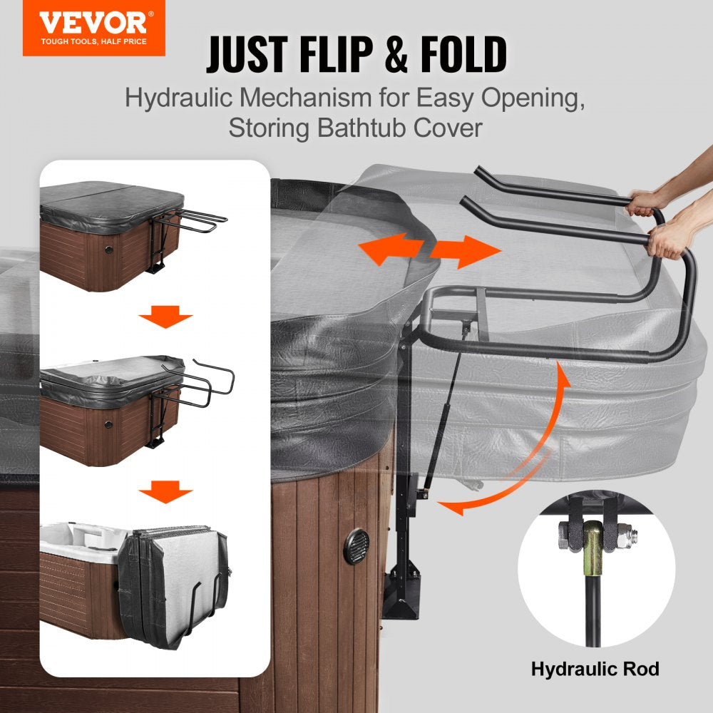 VEVOR Hot Tub Cover Lift, Spa Cover Lift, Hydraulic, Height 33.1