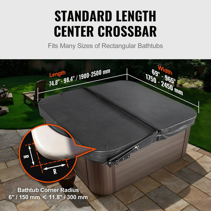 VEVOR Hot Tub Cover Lift, Spa Cover Lift, Hydraulic, Width 69