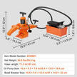 VEVOR Hydraulic Bead Breaker, 10000 PSI Tire Bead Breaker with Metal Foot Pump, Heavy-duty Steel Bead Breaker Tool for Tractors, Trucks, Buses, Lawn Mowers, ATVs