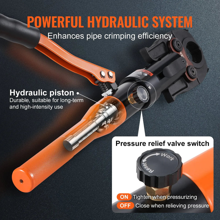 VEVOR Copper Tube Fittings Crimping Tool with 1/2