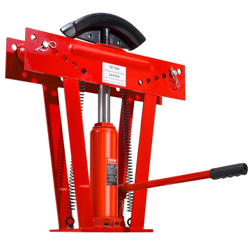 VEVOR Hydraulic Pipe Bender, 12 Ton Manual Pipe Bending Tool with 6 Dies