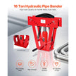 VEVOR Hydraulic Pipe Bender, 16 Ton Manual Pipe Bending Tool with 8 Dies