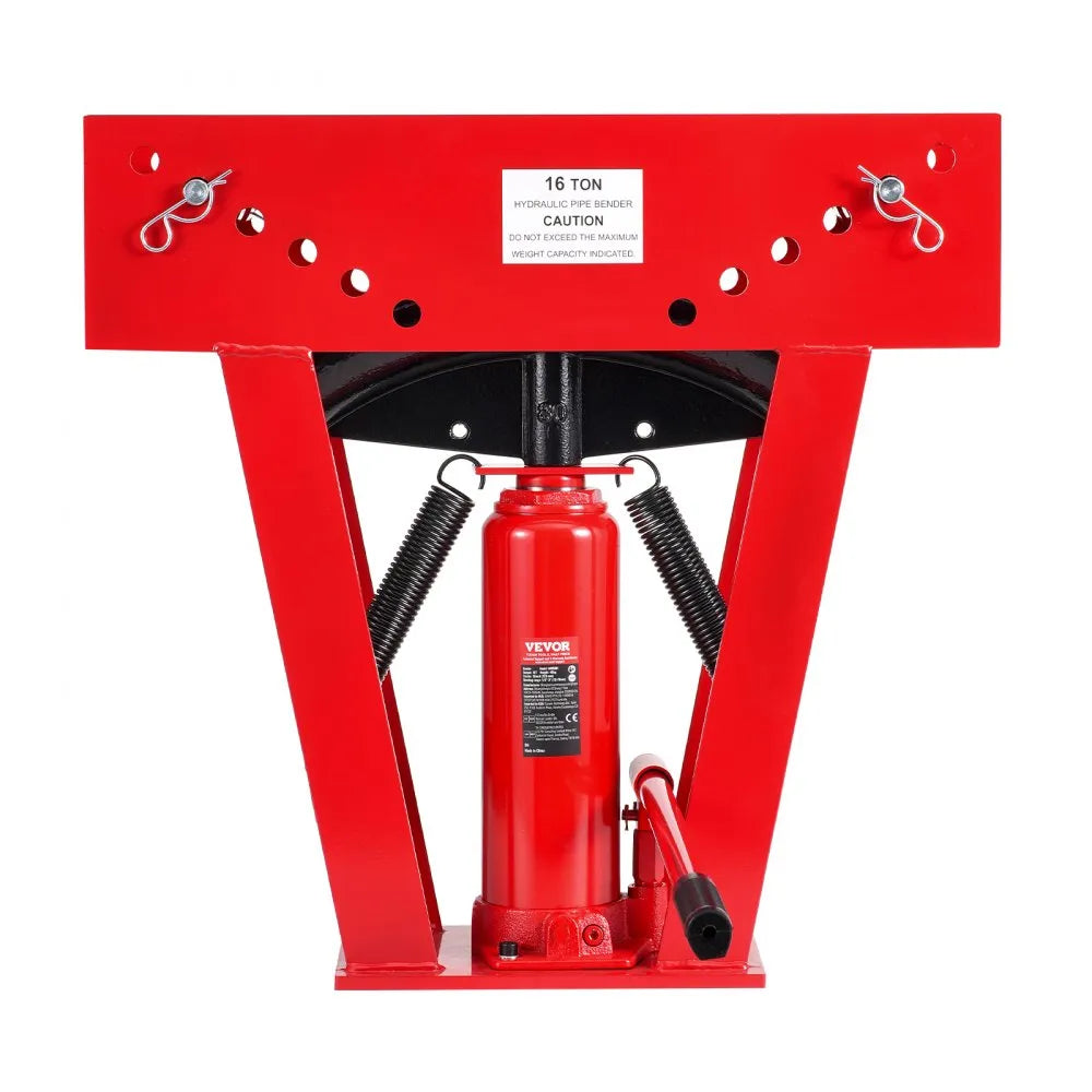 VEVOR Hydraulic Pipe Bender, 16 Ton Manual Pipe Bending Tool with 8 Dies