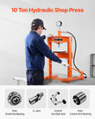 VEVOR 10 T Hydraulic Shop Press Hydraulic Press with Press Plate for Bending