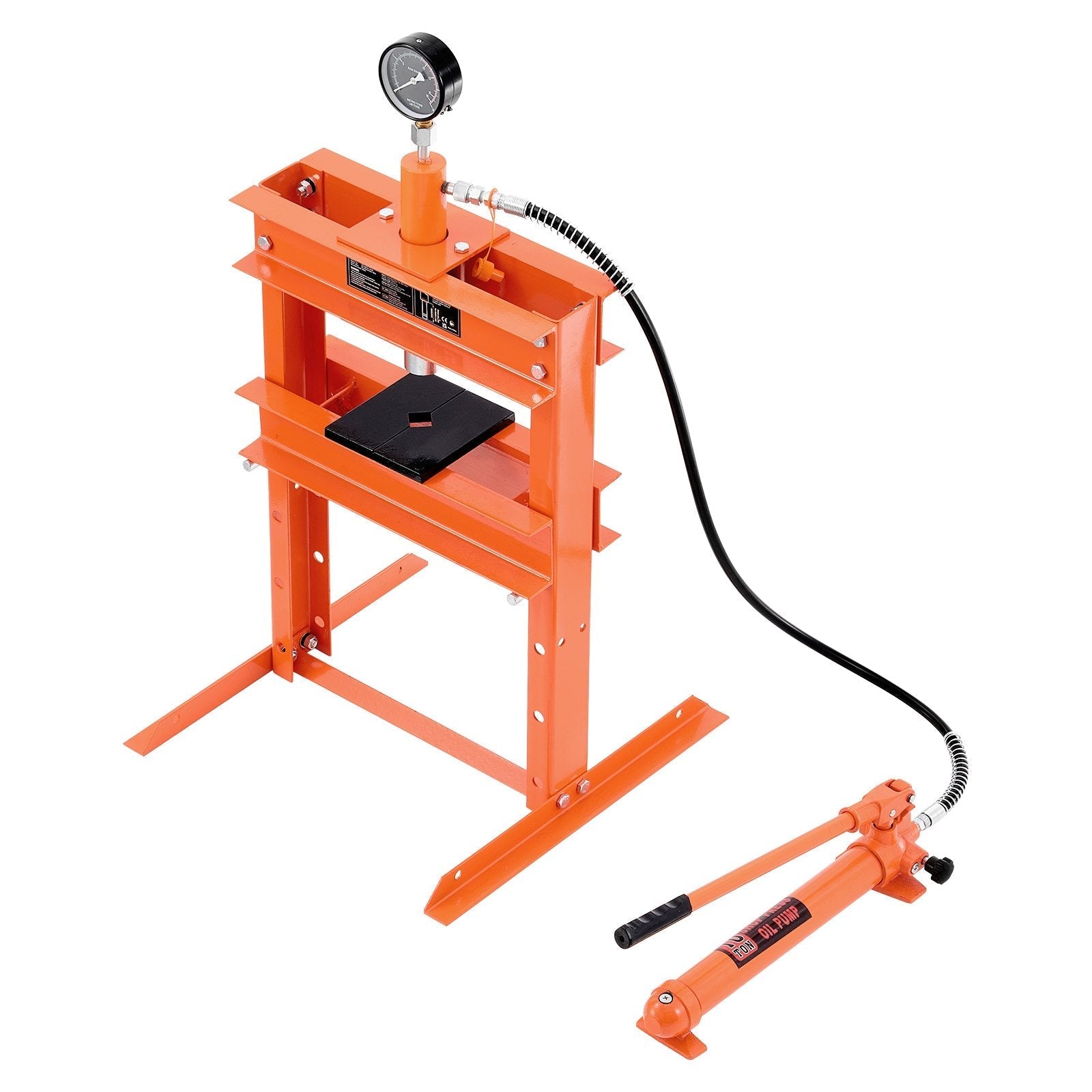 VEVOR 10 T Hydraulic Shop Press Hydraulic Press with Press Plate for Bending