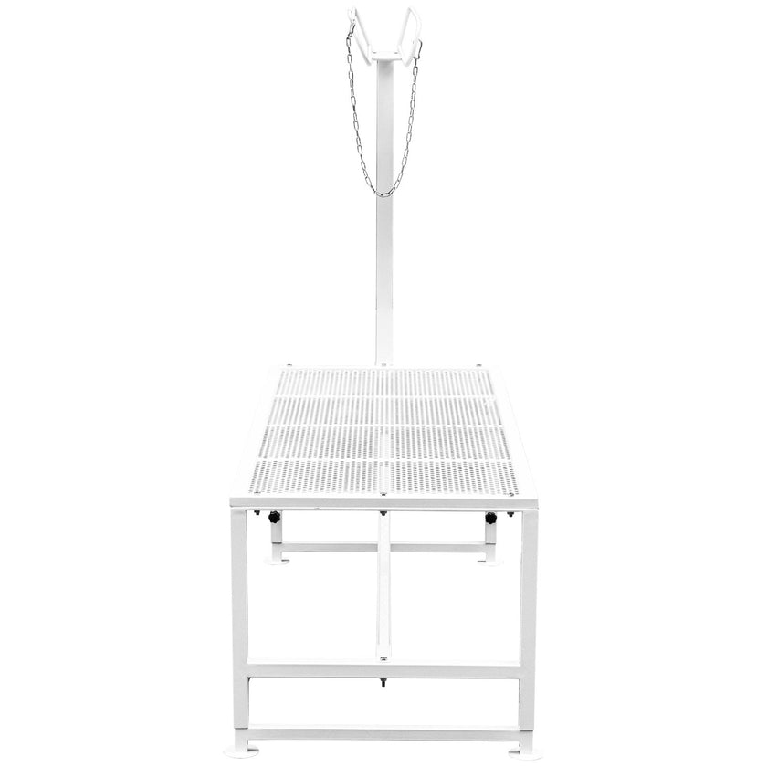 VEVOR Livestock Stand, 51x23 inches Trimming Stand with Straight Head Piece, Goat Trimming Stand Metal Frame Sheep Shearing Stand Livestock Trimming Stands for Sheep, Goats, and Other Livestock
