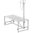 VEVOR Livestock Stand, 51x23 inches Trimming Stand with Straight Head Piece, Goat Trimming Stand Metal Frame Sheep Shearing Stand Livestock Trimming Stands for Sheep, Goats, and Other Livestock