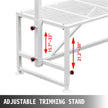 VEVOR Livestock Stand, 51x23 inches Trimming Stand with Straight Head Piece, Goat Trimming Stand Metal Frame Sheep Shearing Stand Livestock Trimming Stands for Sheep, Goats, and Other Livestock