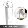 VEVOR Livestock Stand, 51x23 inches Trimming Stand with Straight Head Piece, Goat Trimming Stand Metal Frame Sheep Shearing Stand Livestock Trimming Stands for Sheep, Goats, and Other Livestock