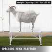 VEVOR Livestock Stand, 51x23 inches Trimming Stand with Straight Head Piece, Goat Trimming Stand Metal Frame Sheep Shearing Stand Livestock Trimming Stands for Sheep, Goats, and Other Livestock