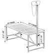 VEVOR Livestock Stand, 51x23 inches Trimming Stand with Straight Head Piece, Goat Trimming Stand Metal Frame Sheep Shearing Stand Livestock Trimming Stands for Sheep, Goats, and Other Livestock