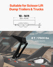 VEVOR Hydraulic Scissor Hoist Kit 8 T Hydraulic Dump Lift Kit for Dump Trailers