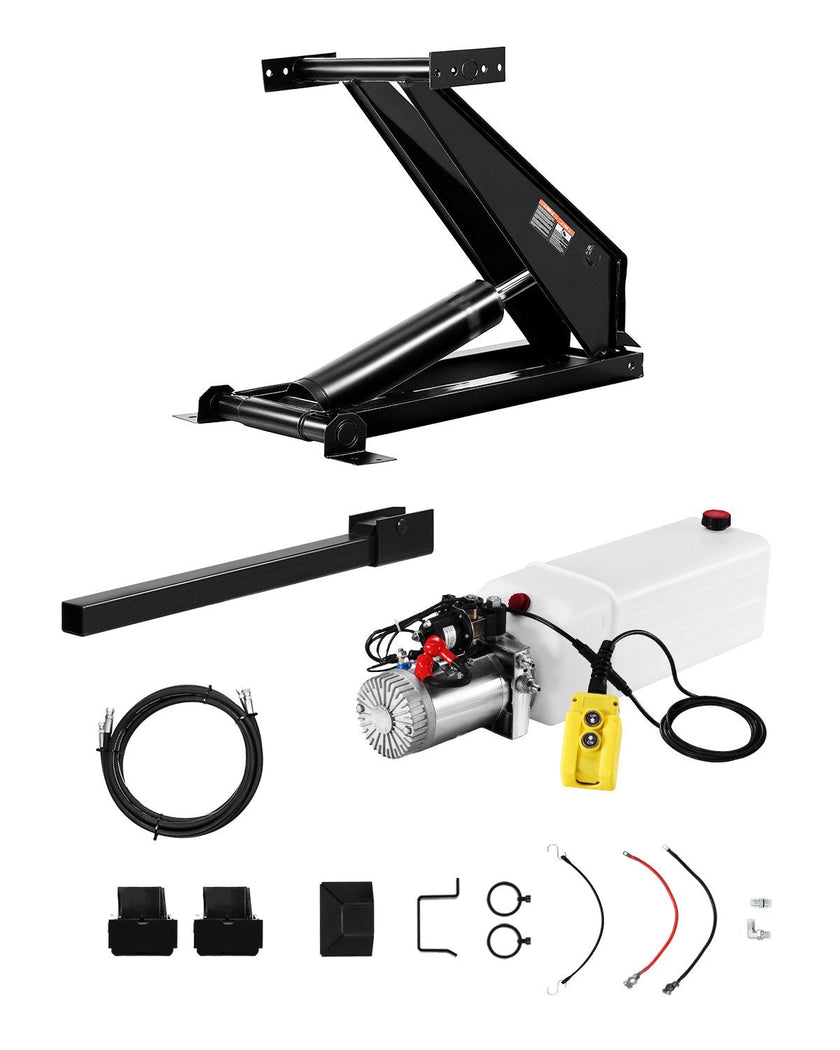 VEVOR Hydraulic Scissor Hoist Kit 8 T Hydraulic Dump Lift Kit for Dump Trailers