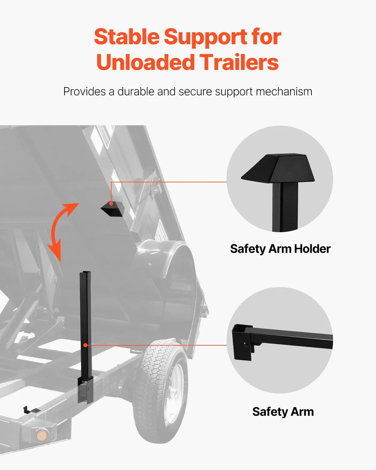 VEVOR Hydraulic Scissor Hoist Kit 10 T Hydraulic Dump Lift Kit for Dump Trailers