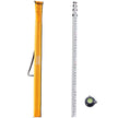 VEVOR Measuring Rod 14-Feet/10ths 6 Sections Telescopic Grade Rod 1/10 ft w/ Bag