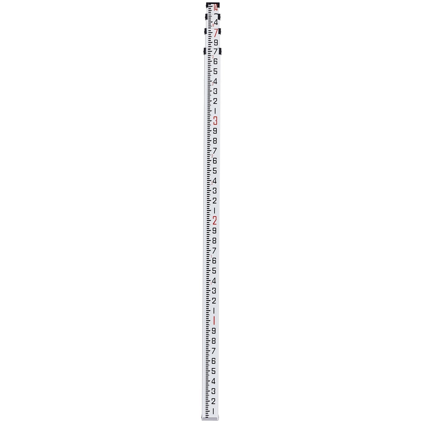 VEVOR Measuring Rod 14-Feet/10ths 6 Sections Telescopic Grade Rod 1/10 ft w/ Bag