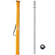 VEVOR Measuring Rod 14-Feet/8ths 4 Sections Telescopic Grade Rod 1/8in w/ Bag
