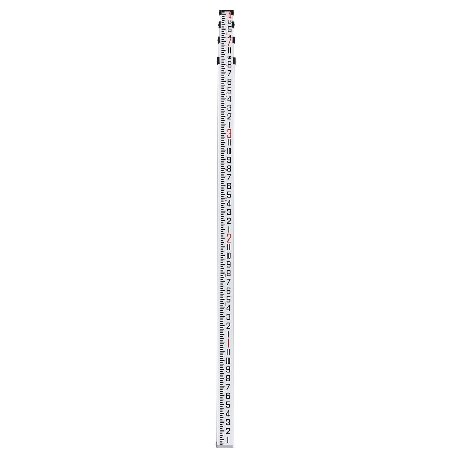 VEVOR Measuring Rod 14-Feet/8ths 4 Sections Telescopic Grade Rod 1/8in w/ Bag
