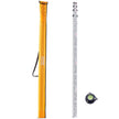 VEVOR Measuring Rod 14-Feet/8ths 4 Sections Telescopic Grade Rod 1/8in w/ Bag
