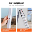VEVOR Measuring Rod 16-Feet/10ths 4 Sections Telescopic Grade Rod 1/10ft w/ Bag
