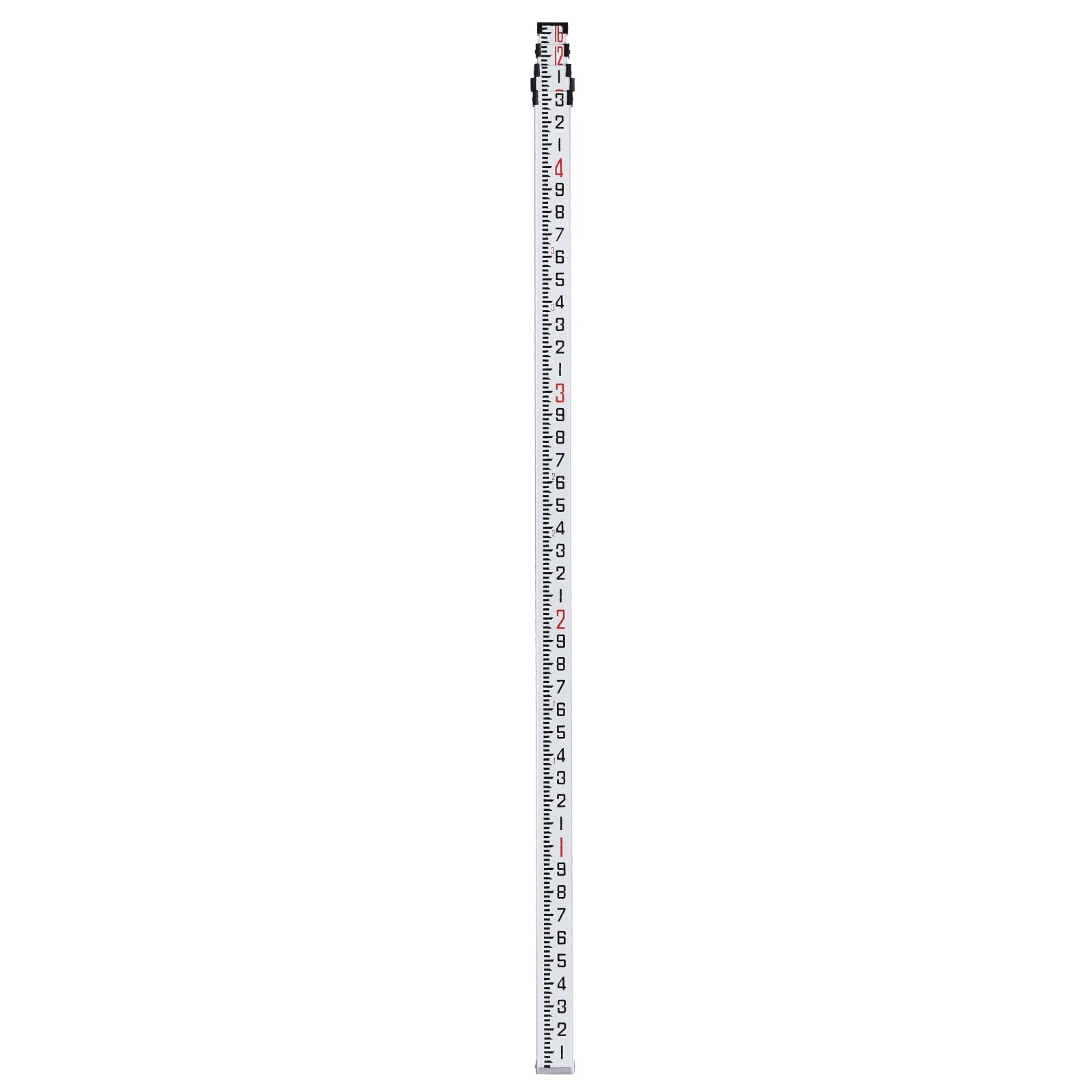VEVOR Measuring Rod 16-Feet/10ths 4 Sections Telescopic Grade Rod 1/10ft w/ Bag