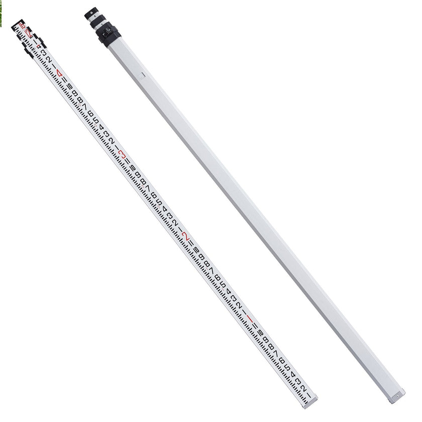 VEVOR Measuring Rod 16-Feet/8ths 4 Sections Telescopic Grade Rod 1/8in w/ Bag