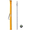 VEVOR Measuring Rod 20-Feet/10ths 6 Sections Telescopic Grade Rod 1/10ft w/ Bag