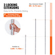 VEVOR Measuring Rod 9-Feet/10ths 3 Sections Telescopic Grade Rod 1/10ft w/ Bag
