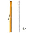 VEVOR Measuring Rod 9-Feet/8ths 3 Sections Telescopic Grade Rod 1/8in w/ Bag