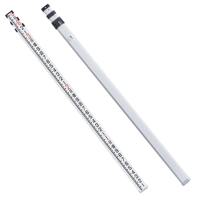 VEVOR Measuring Rod 9-Feet/8ths 3 Sections Telescopic Grade Rod 1/8in w/ Bag