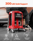 VEVOR Rolling Mechanic Stool Garage Seat 300 lbs Load with Wheels & Storage