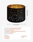 VEVOR Drum Lamp Shade 2 Set 13 x 13 x 10 in Medium Round Lampshade with Harp