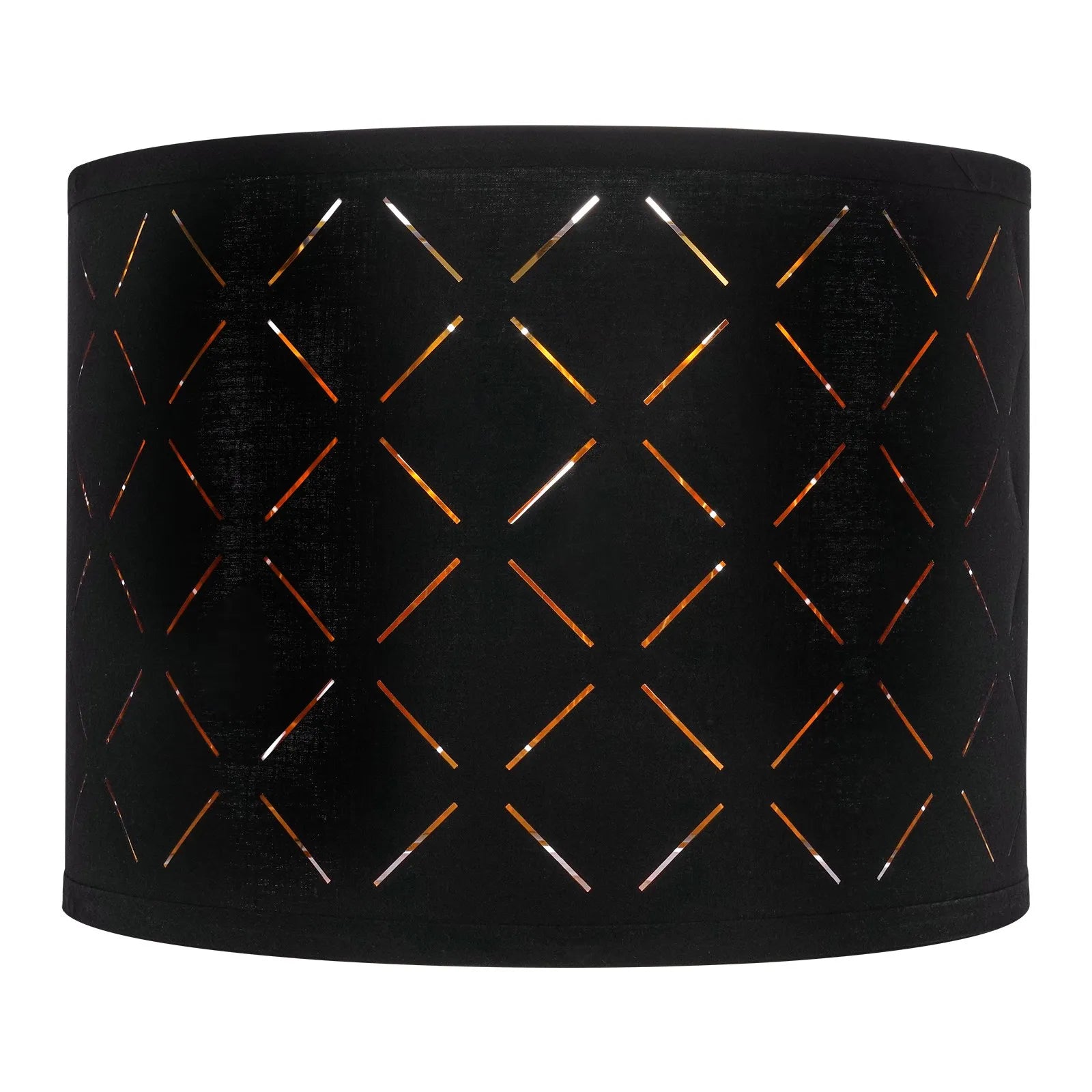 VEVOR Drum Lamp Shade 2 Set 13 x 13 x 10 in Round Lampshade with Harp (Black)