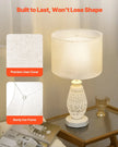 VEVOR Drum Lamp Shade 13 x 13 x 10 inches Medium Round Lampshade (Light Linen)