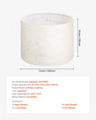 VEVOR Drum Lamp Shade 13 x 13 x 10 inches Medium Round Lampshade (Light Linen)