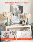 VEVOR Drum Lamp Shade 2 Set 13 x 13 x 10 in Lampshade (Light Dandelion Pattern)