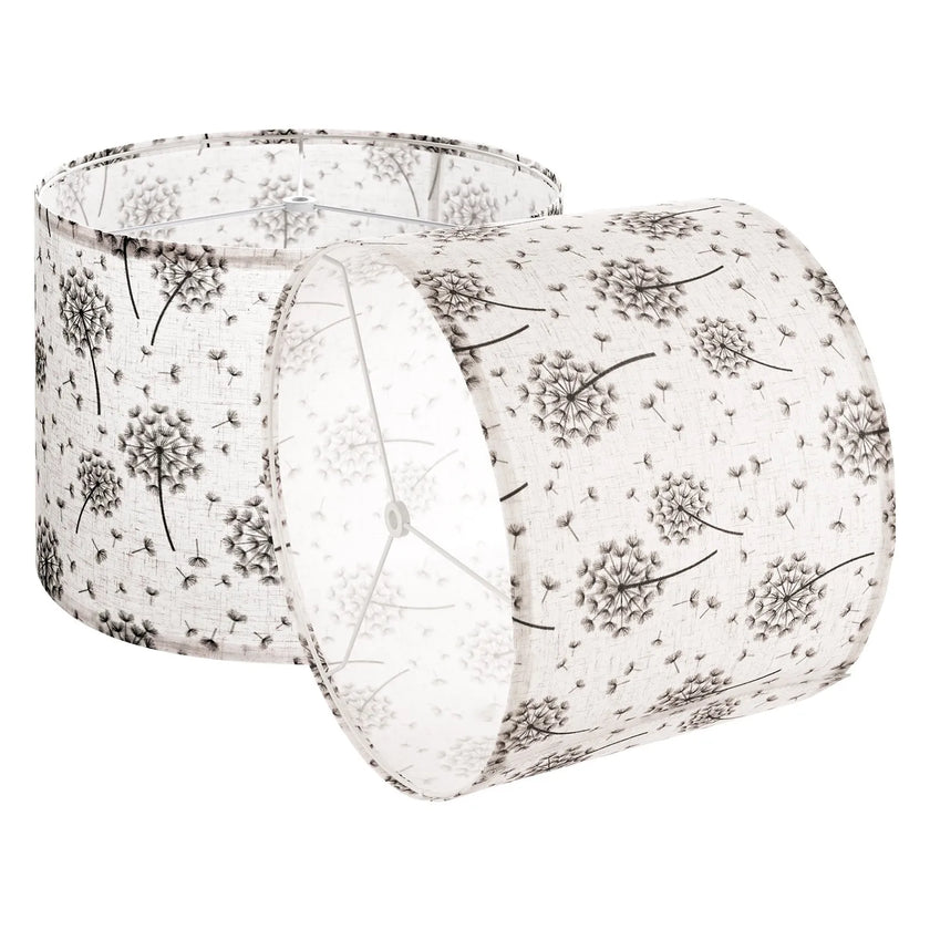 VEVOR Drum Lamp Shade 2 Set 13 x 13 x 10 in Lampshade (Light Dandelion Pattern)